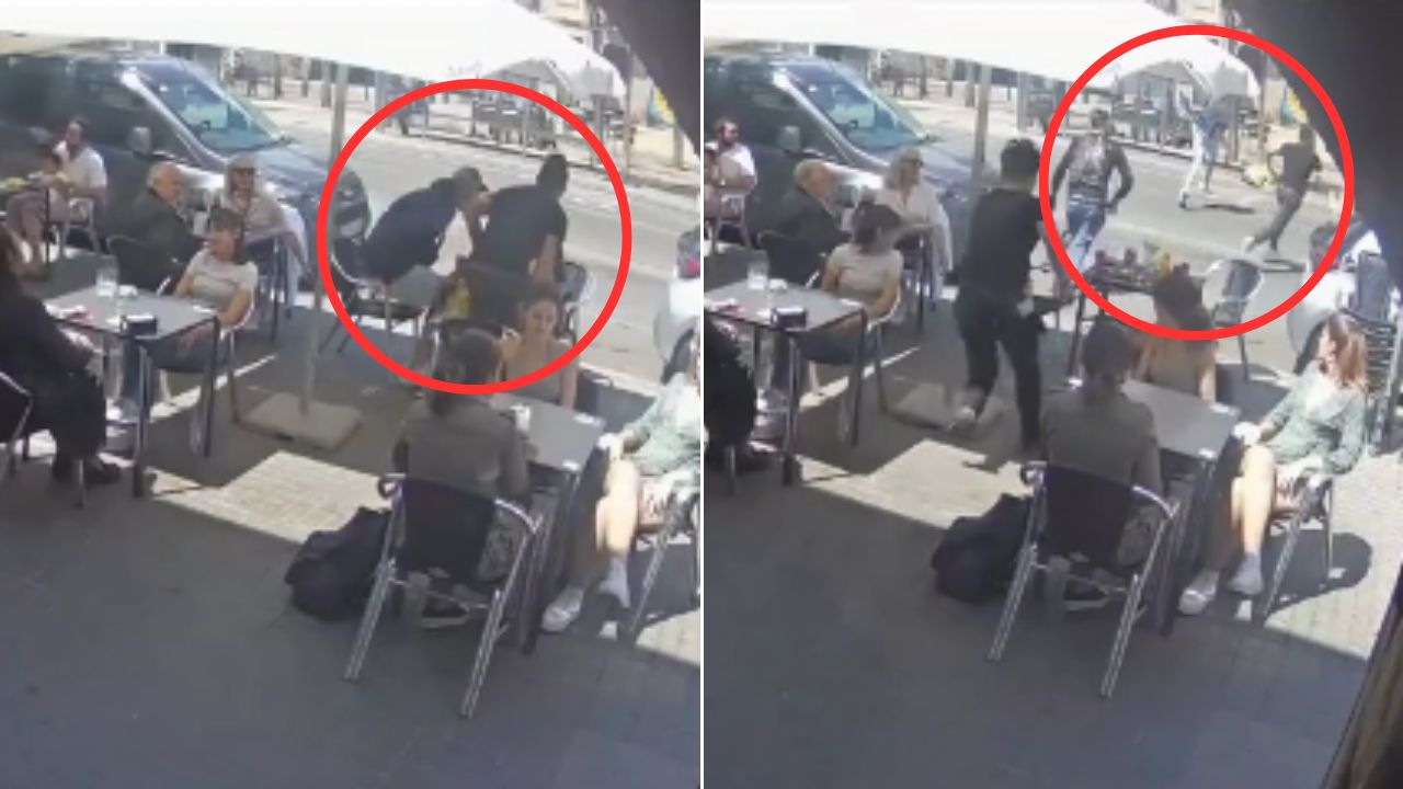 ¡Se escaparon!: Tres hombres salieron corriendo de restaurante sin pagar
