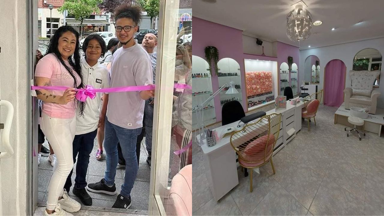 ¡Orgullo catracho! Pareja hondureña inaugura salón de belleza en España