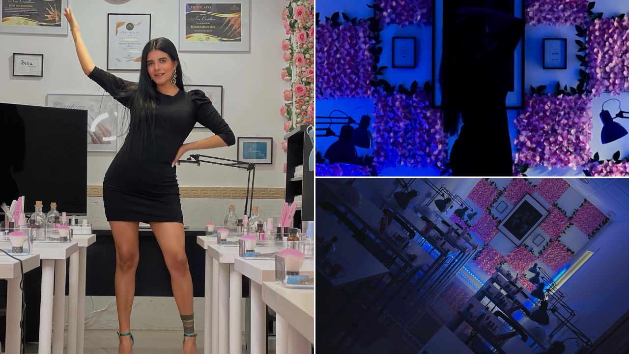 ¡Catracha exitosa! Hondureña inaugura una academia de formación de manicuristas en España