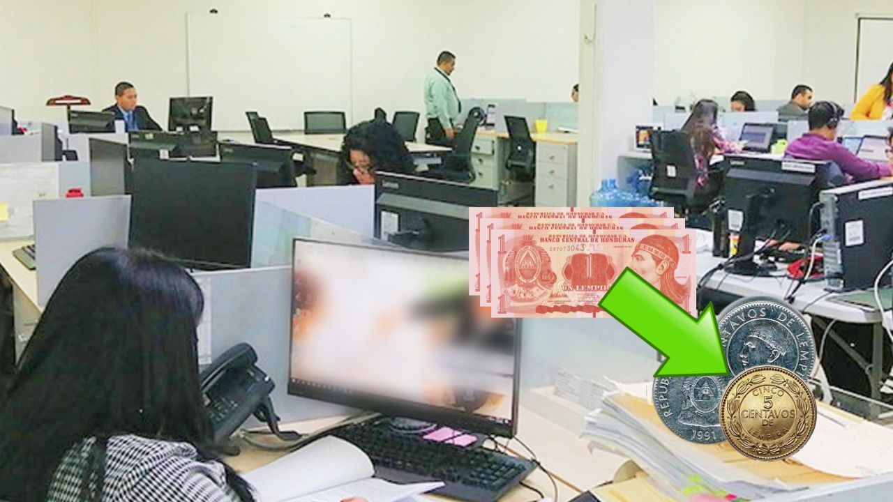 De cada lempira ingresado por impuestos, 44 centavos van a pago de sueldos y salarios