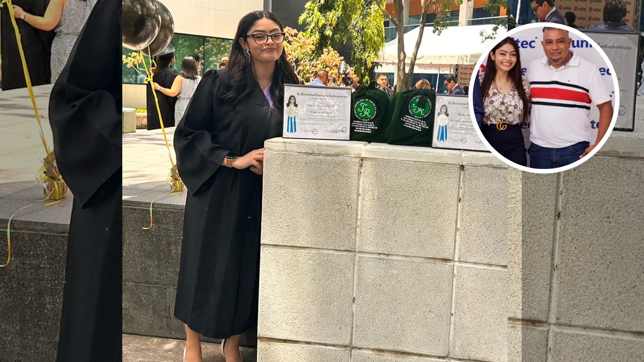 'Qué triste, no me vio graduada': hondureña dedica su título universitario a su difunto papá