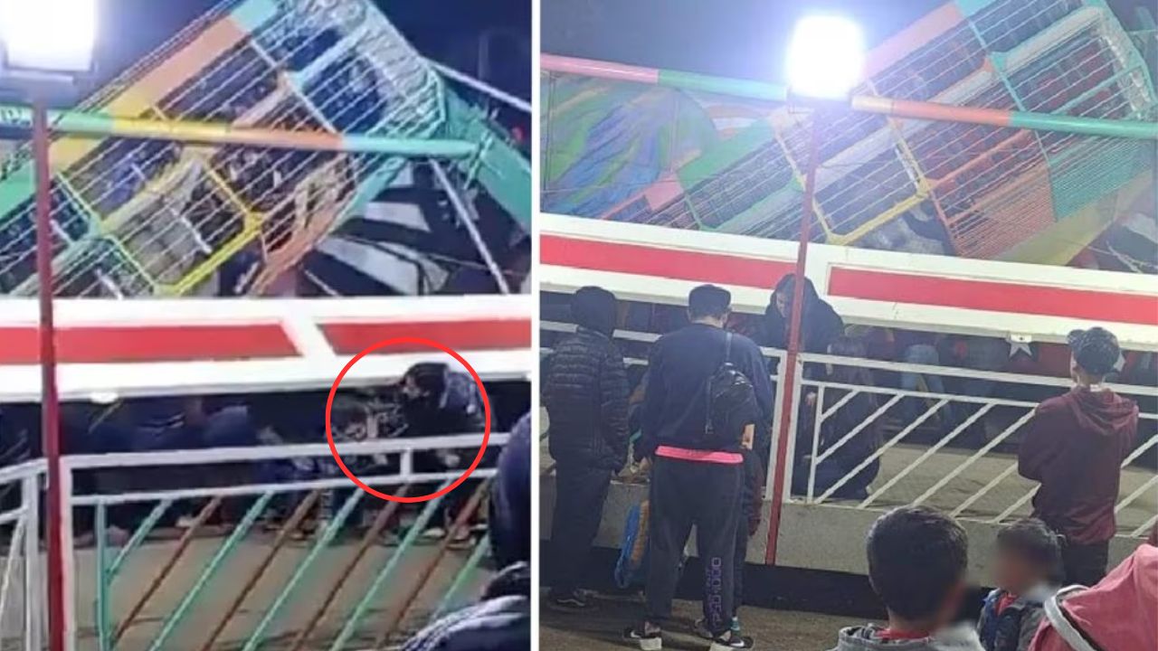 Imagen de Imágenes sensibles: colapsa  juego mecánico y deja varios lesionados