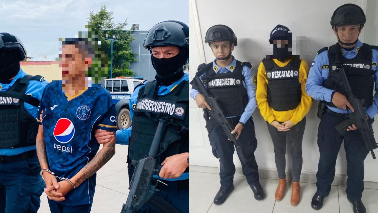 Liberan a joven en la capital, sin pagar rescate y arrestan a supuesto secuestrador y pandillero del Barrio 18