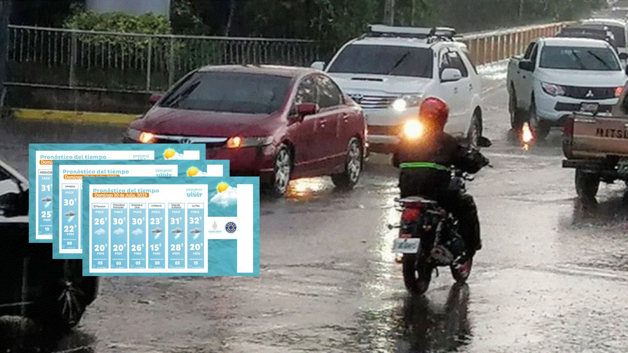 Lluvias persisten para este domingo en Honduras, anuncia Copeco