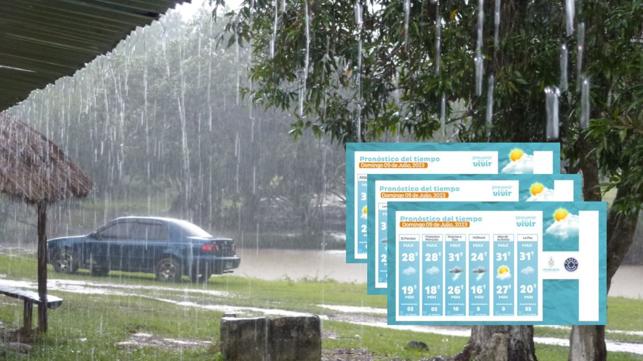 Lluvias para la mayor parte de Honduras, pronostica Copeco para este domingo