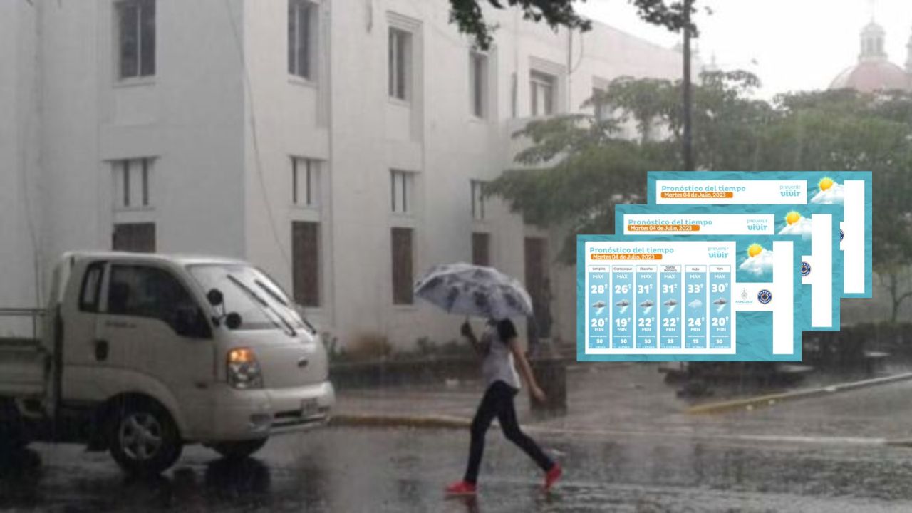 Persisten las lluvias en Honduras para este martes, anuncia Copeco