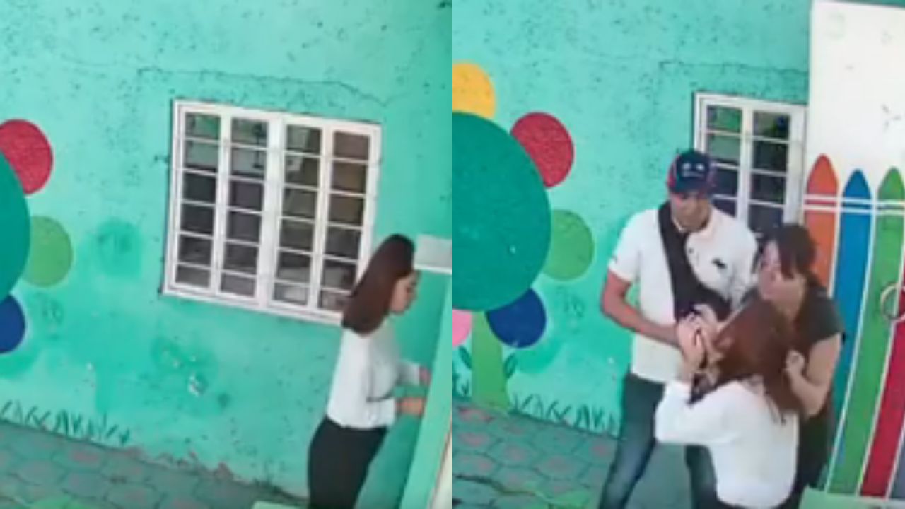 VÍDEO: 'Te voy a rev...': padres agreden a maestra de kinder por presunto maltrato a un alumno