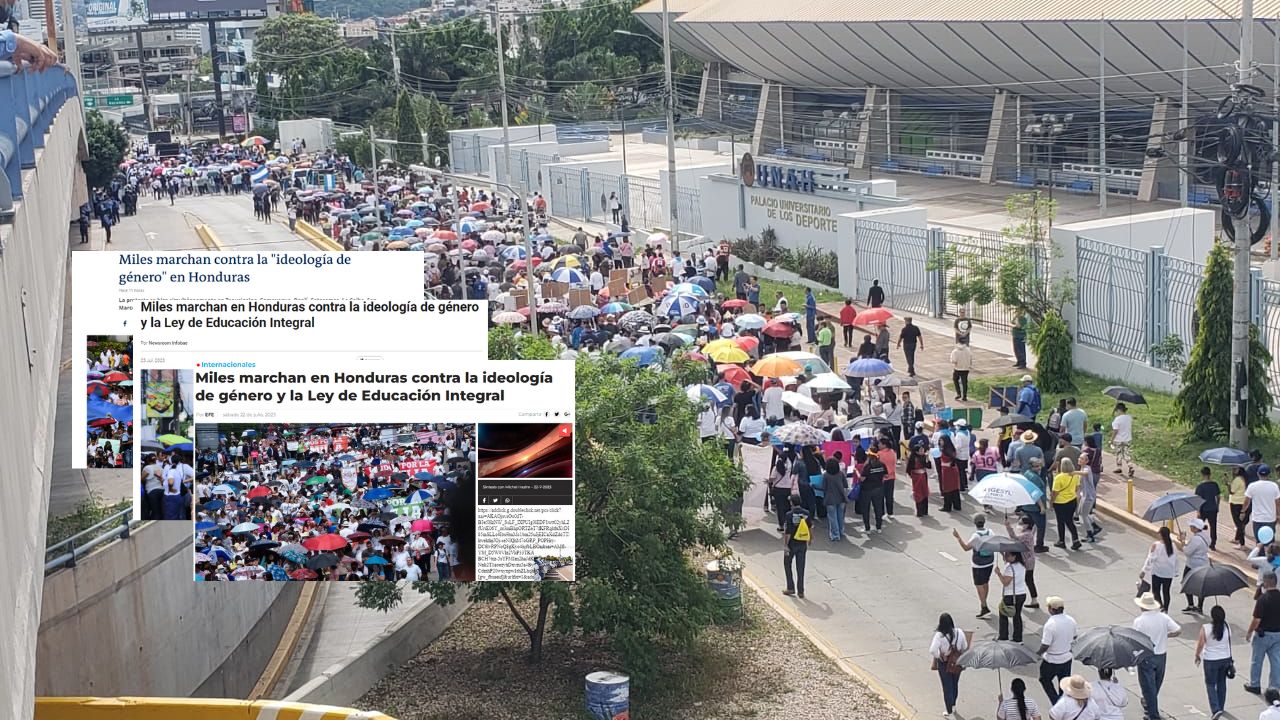 Medios internacionales destacan marcha contra ideología de género en Honduras