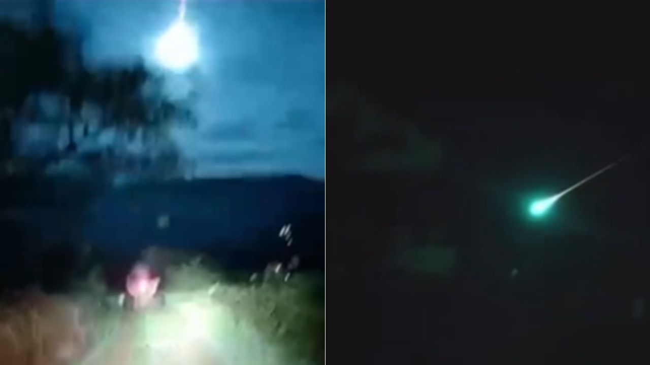 ¿Meteorito? Captan enorme bola de fuego que iluminó el cielo