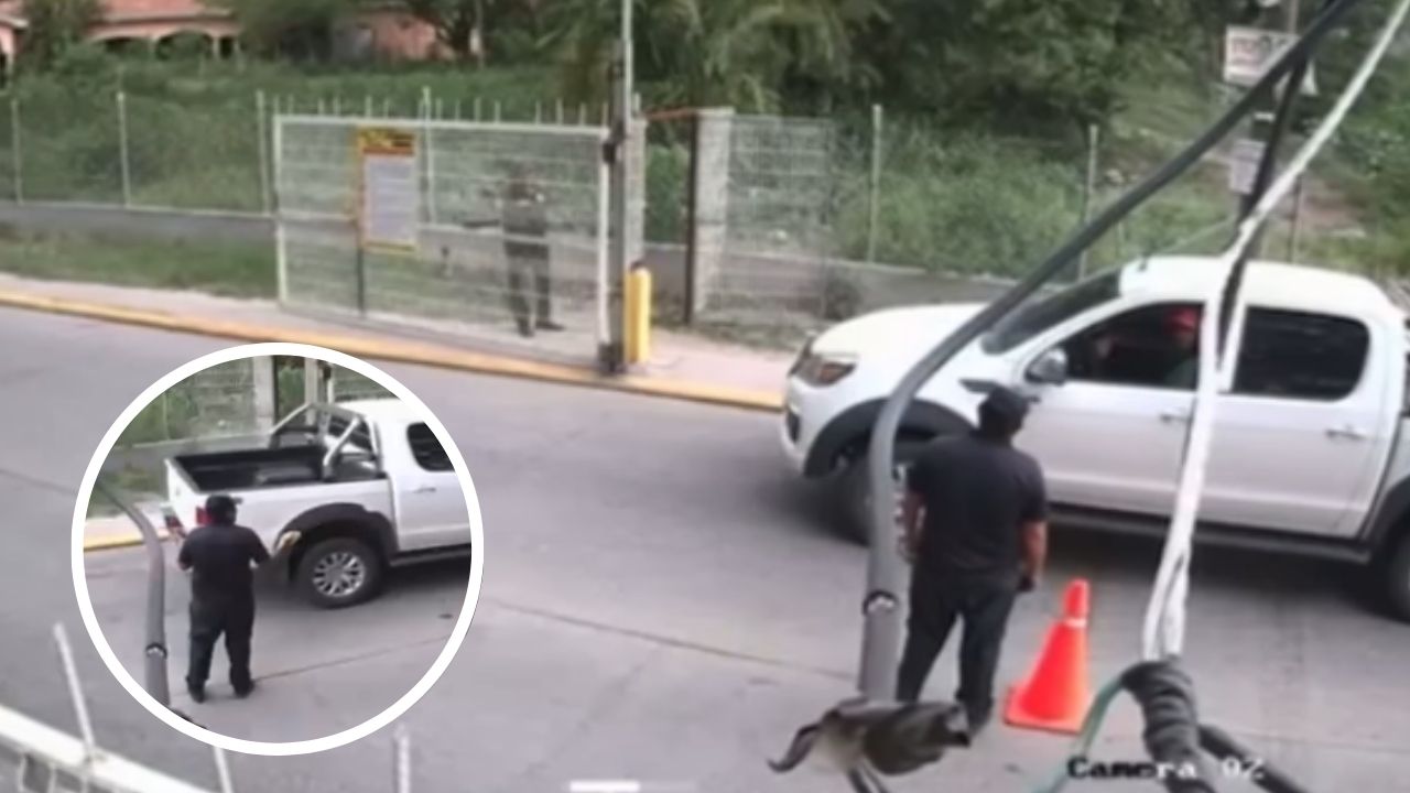VÍDEO: Hombre agrede a guardia de seguridad en Villanueva, Cortés