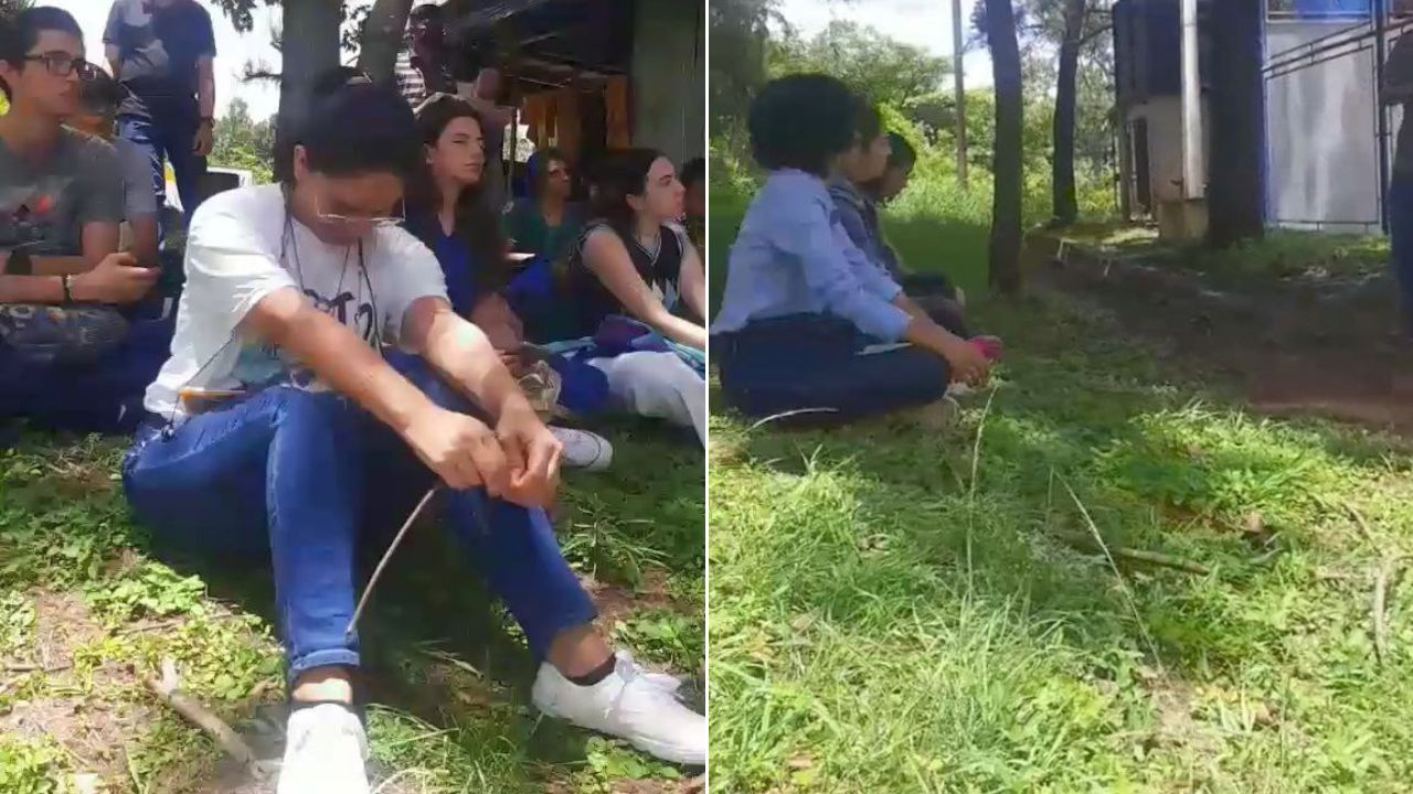 'Los cristianos somos más': Estudiantes se reúnen para orarle a Dios en la UNAH
