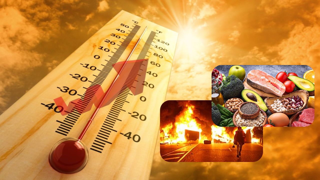 Aumento de las temperaturas y de los precios de los alimentos amenaza con provocar disturbios violentos