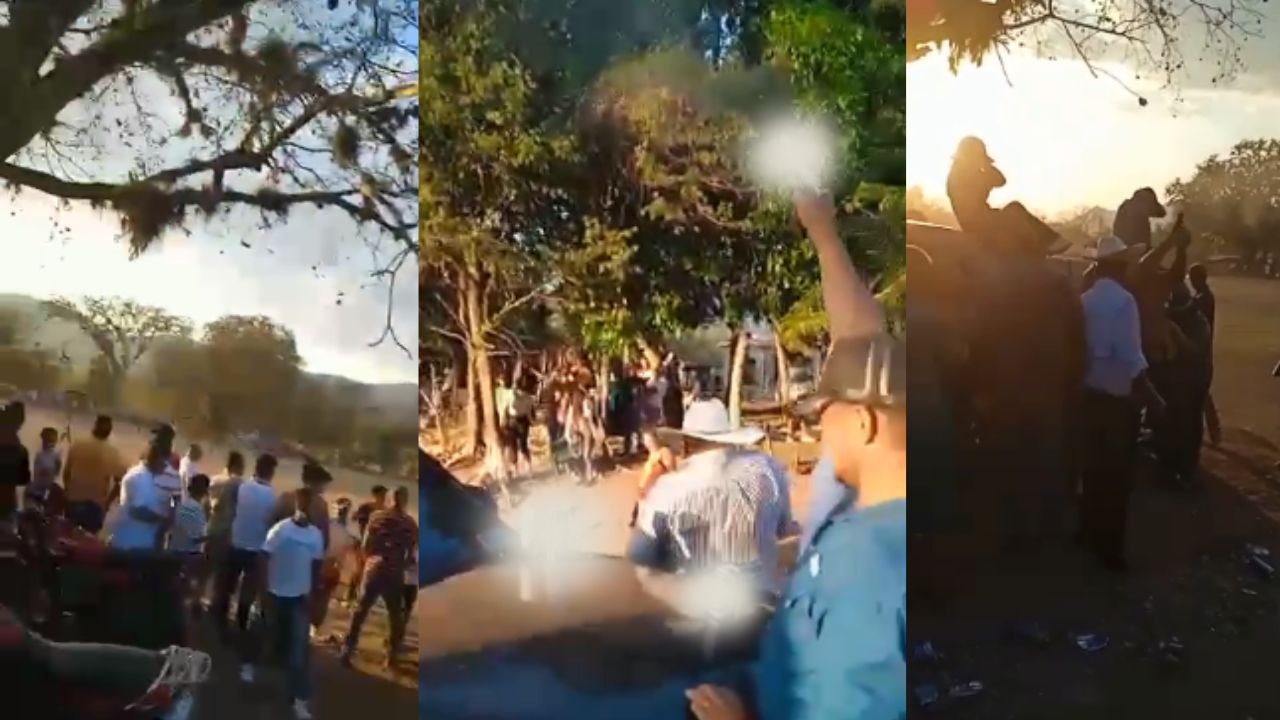 VIDEO: Con disparos al aire, así celebran un gol en en Olancho