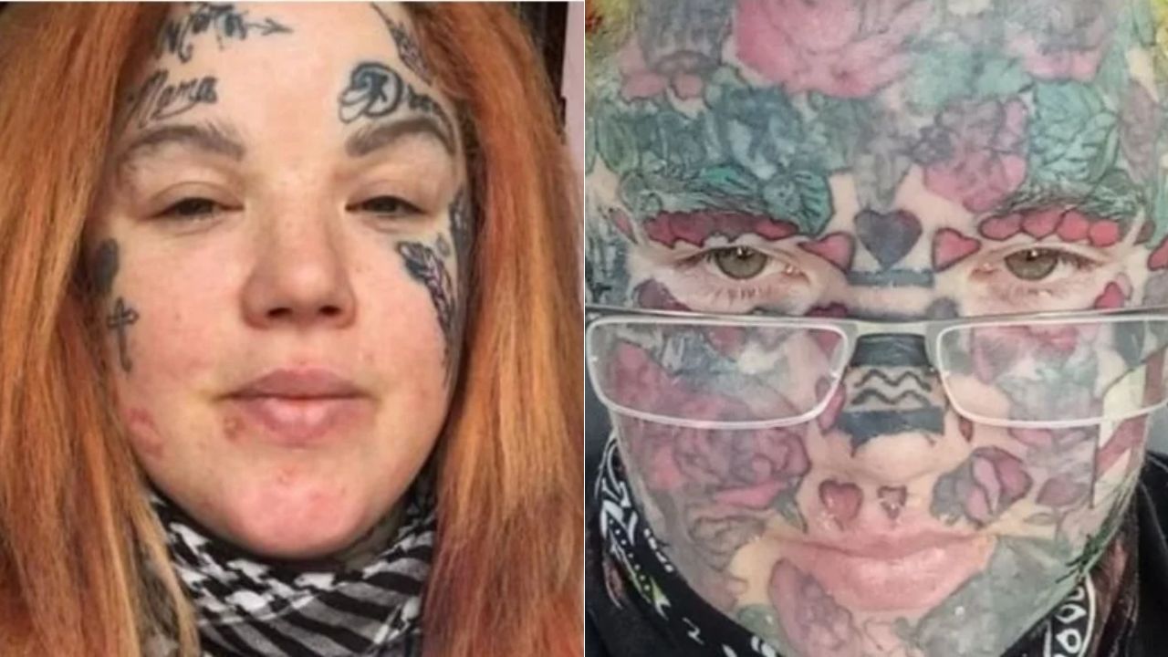 Antes y después del rostro de Melissa Sloan. Foto: Diseño HRN