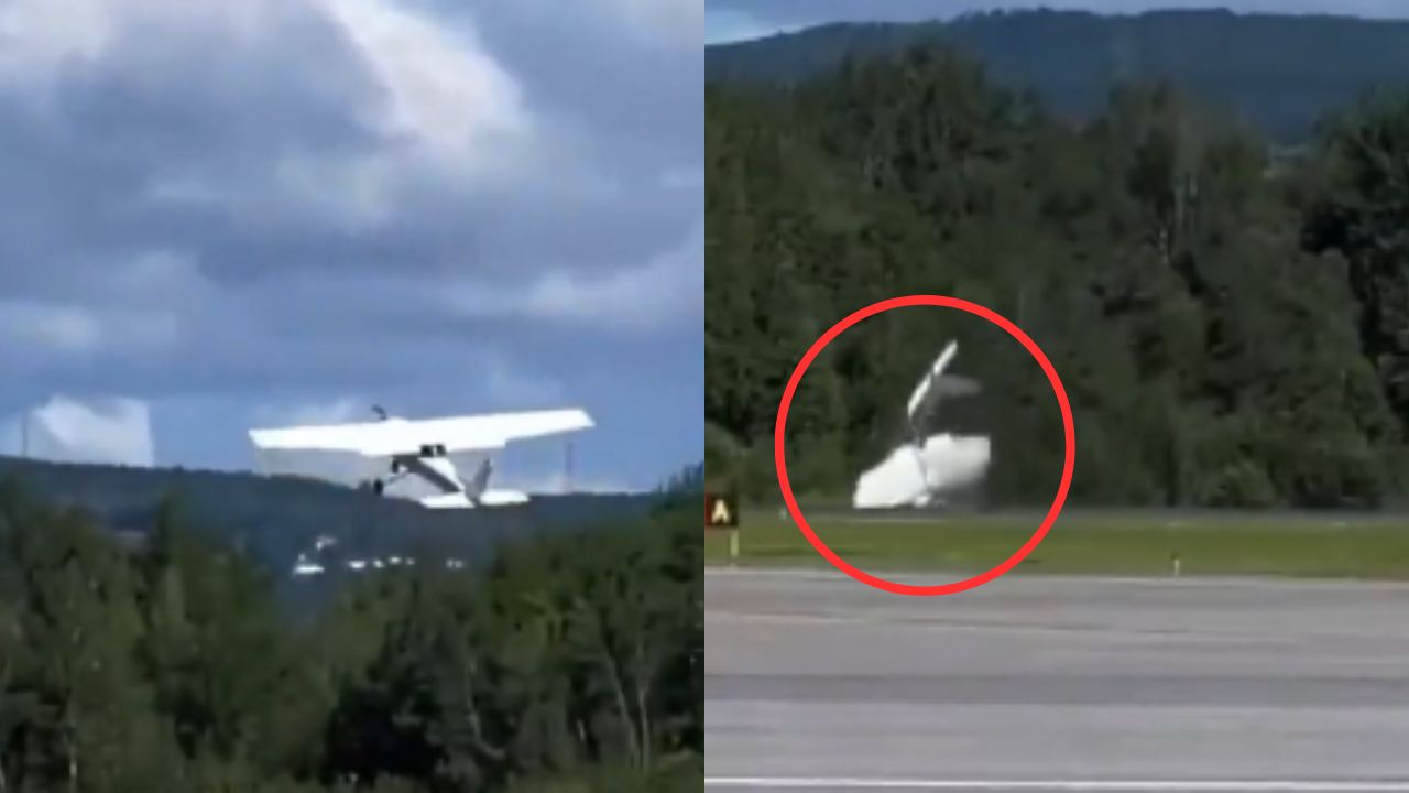VÍDEO: Piloto y alumno se salvan de morir en accidente durante vuelo de práctica en Canadá