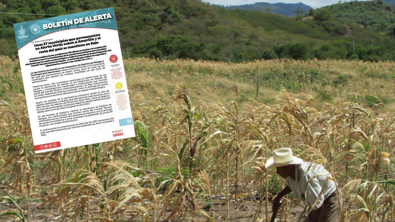 57 municipios suben a alerta amarilla y  casi el resto del país se mantienen en rojo por sequías