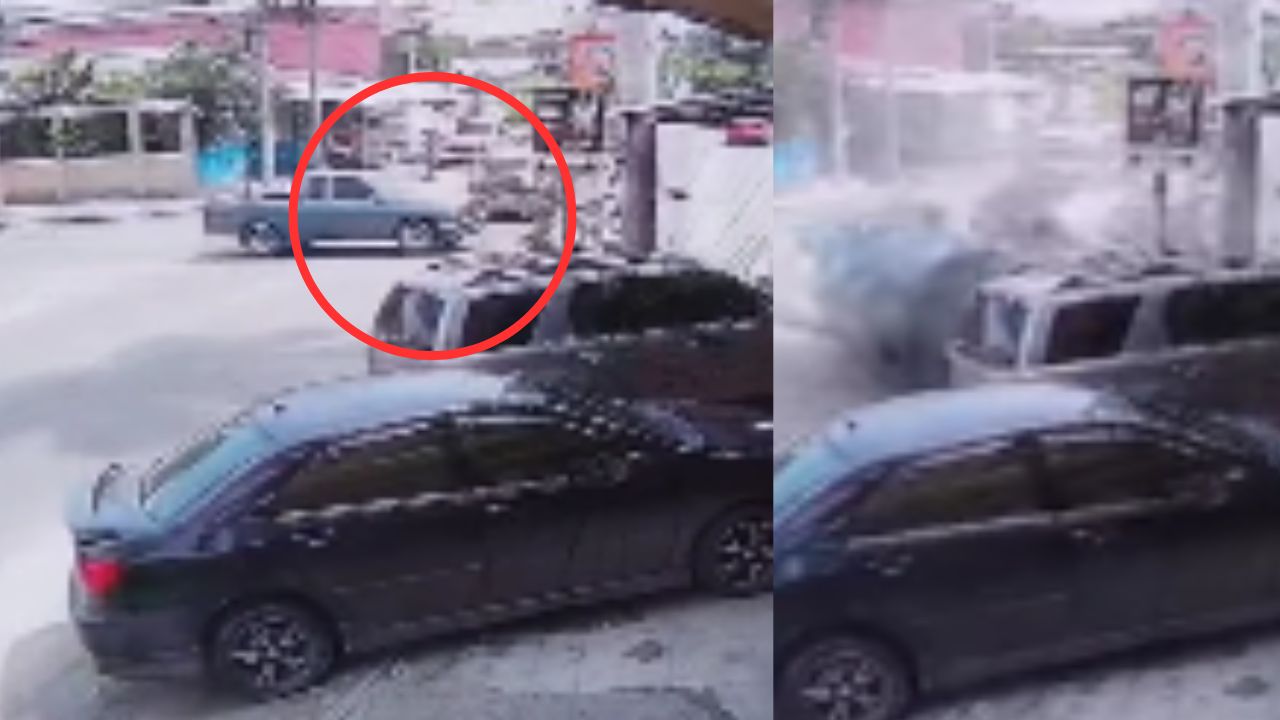 Captan aparatoso accidente en la colonia Aurora de San Pedro Sula