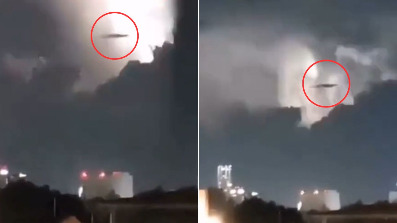 VIDEO: ¿Ovni? Captan extraño objeto ovalado volando en el cielo de Tegucigalpa