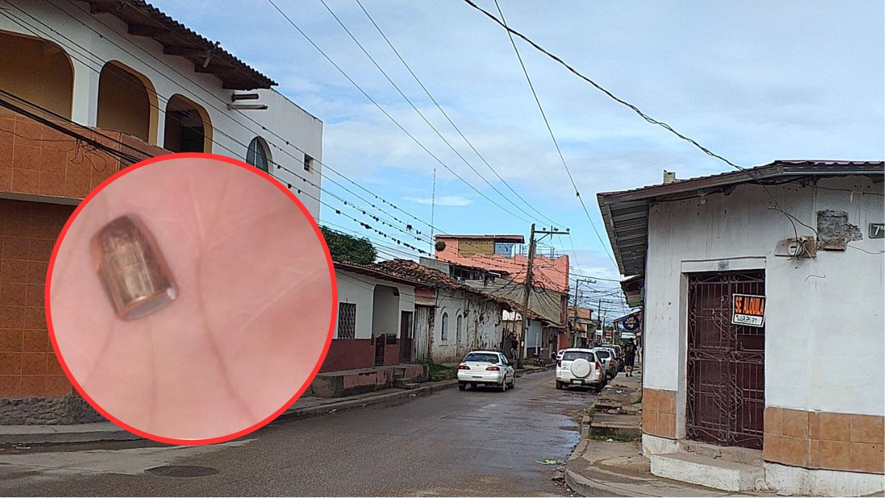 Bala perdida ingresó a una casa en Juticalpa y por poco mata a un niño
