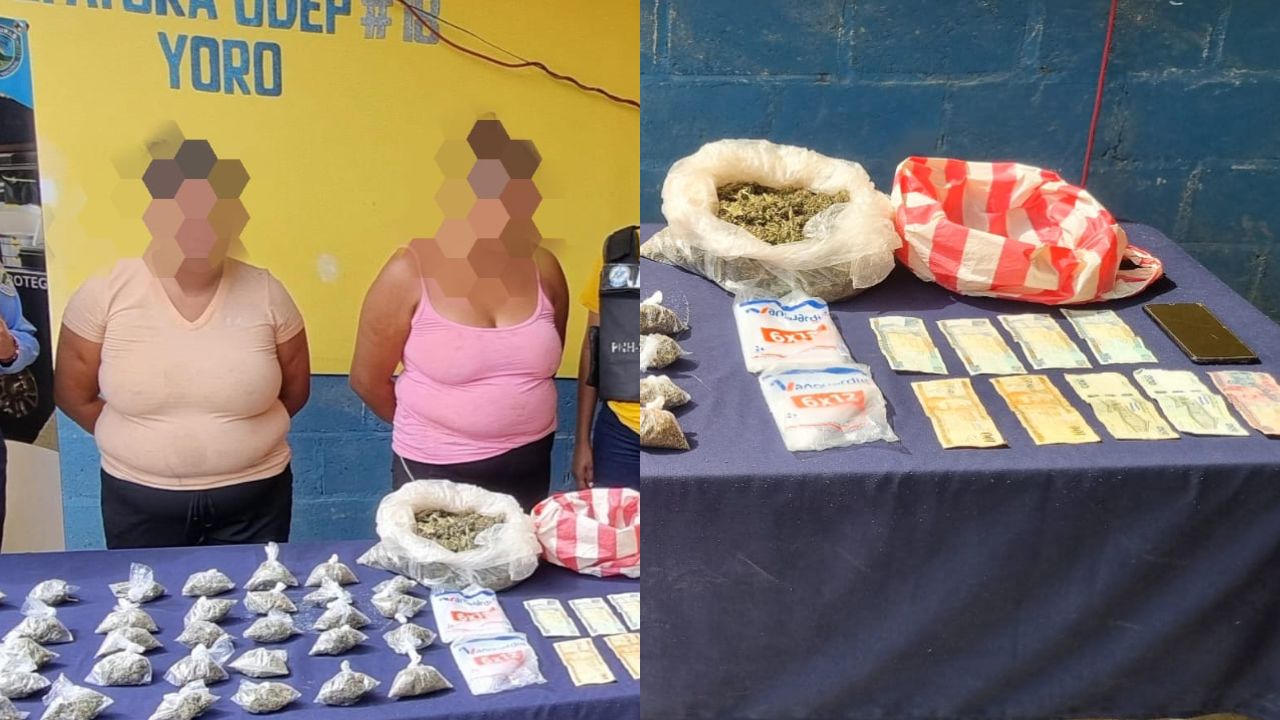 Caen madre e hija que vendían drogas en Yoro; tenían su propio centro de delinquir