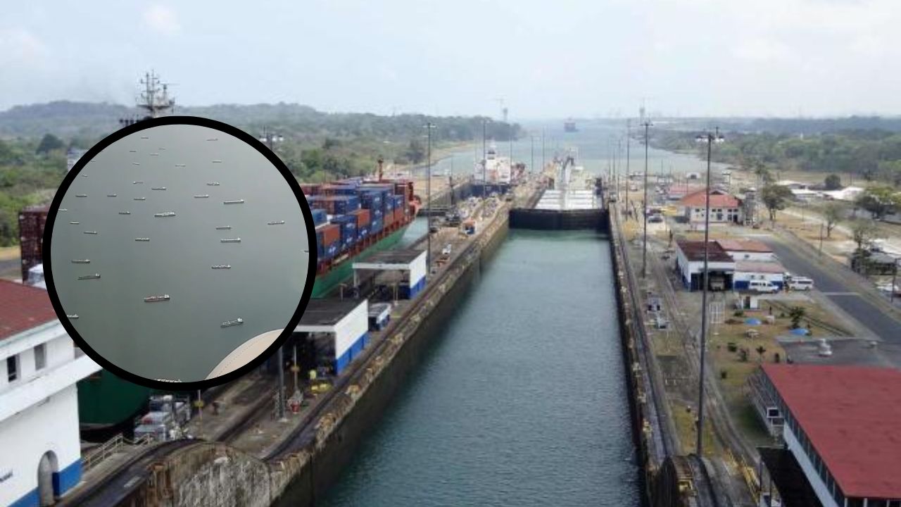 Unos 200 barcos están varados en Canal de Panamá a raíz de sequía en la región