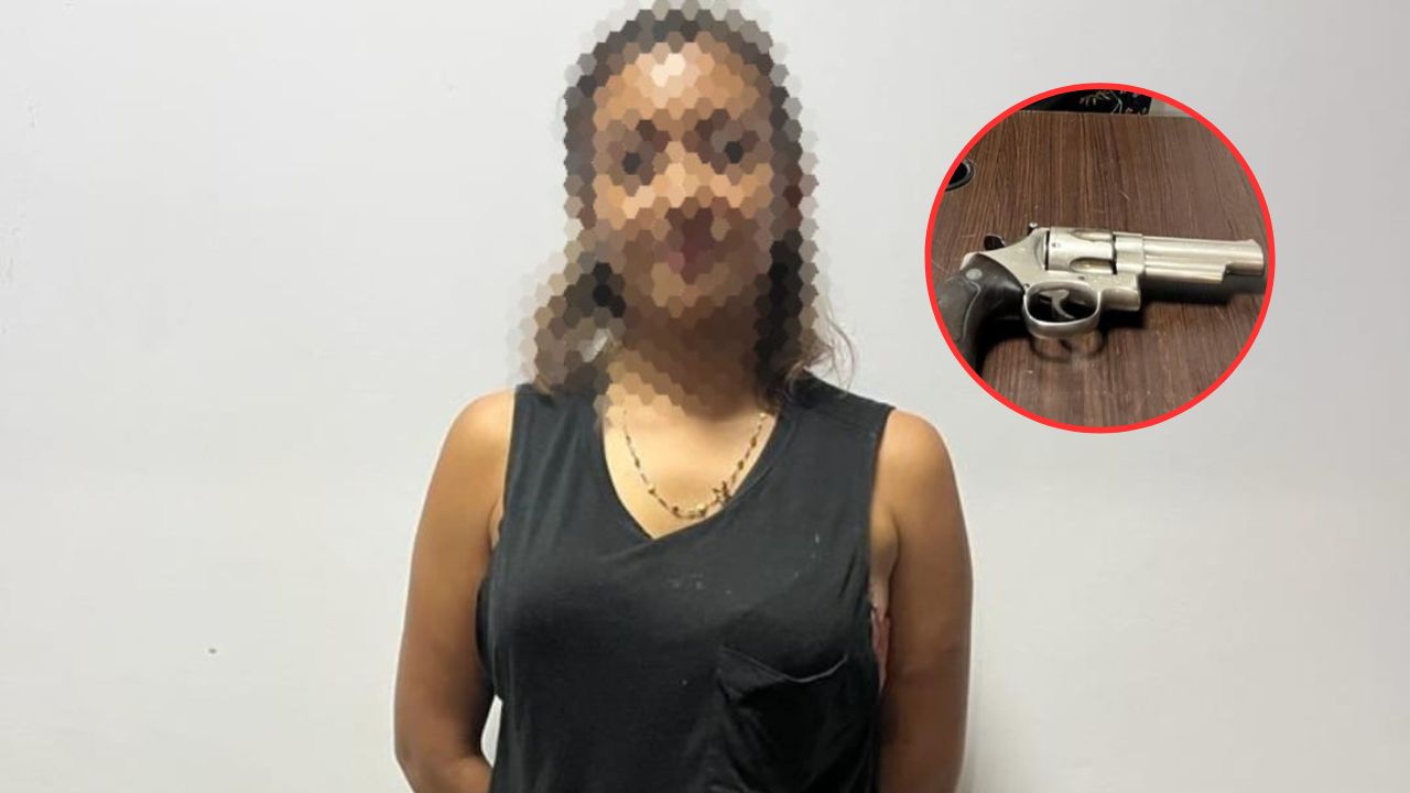 Capturan 'in fraganti' a mujer que le disparó a su hermano en Olancho
