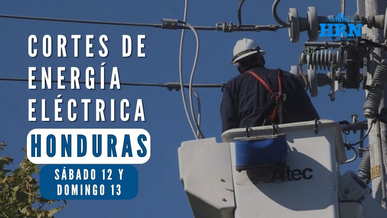 Cortes de energía programados para este sábado 12 y domingo 13 de agosto