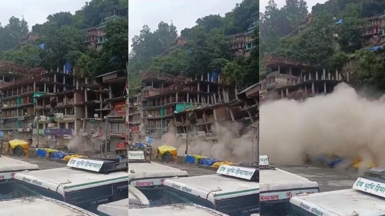 VÍDEO: Varios edificios colapsan tras deslizamiento en India