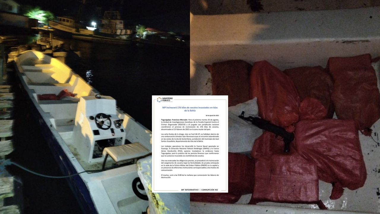 MP quemará droga decomisada en Islas de la Bahía