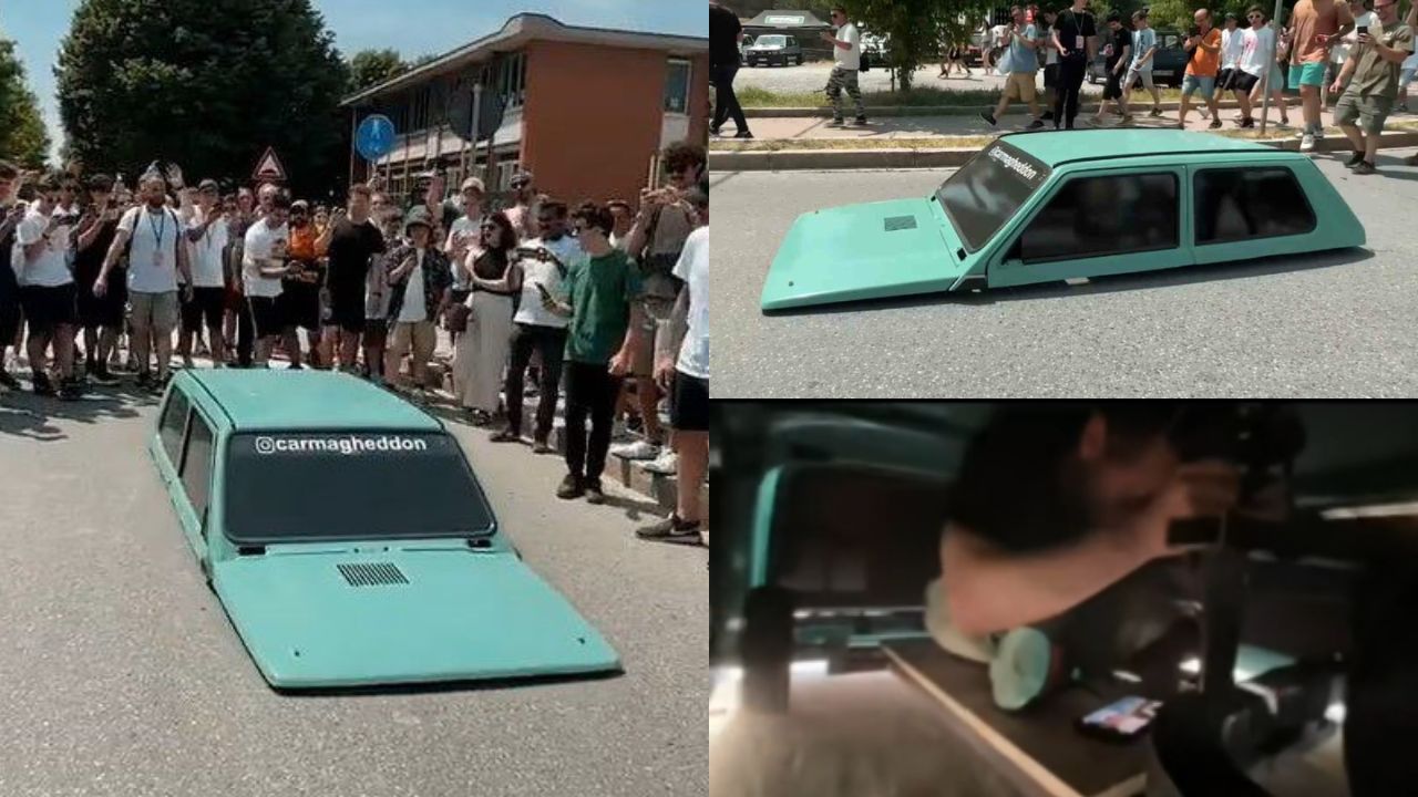 ¿El auto más bajo del mundo? Crean un coche en el que viajarías a 2.5 cm del suelo