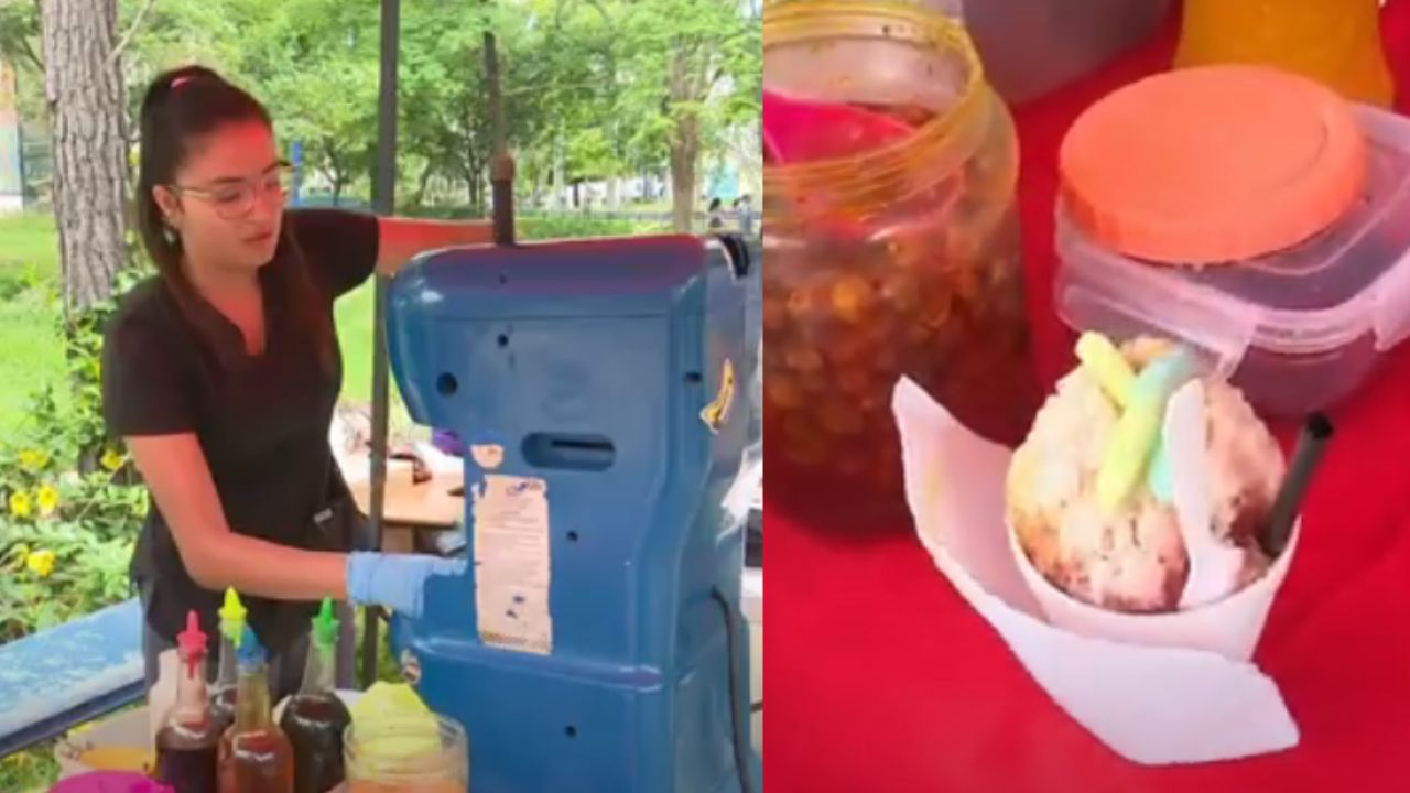 'Con mucho orgullo': estudiante de radiología costea sus estudios con la venta de 'Raspados UNAH'