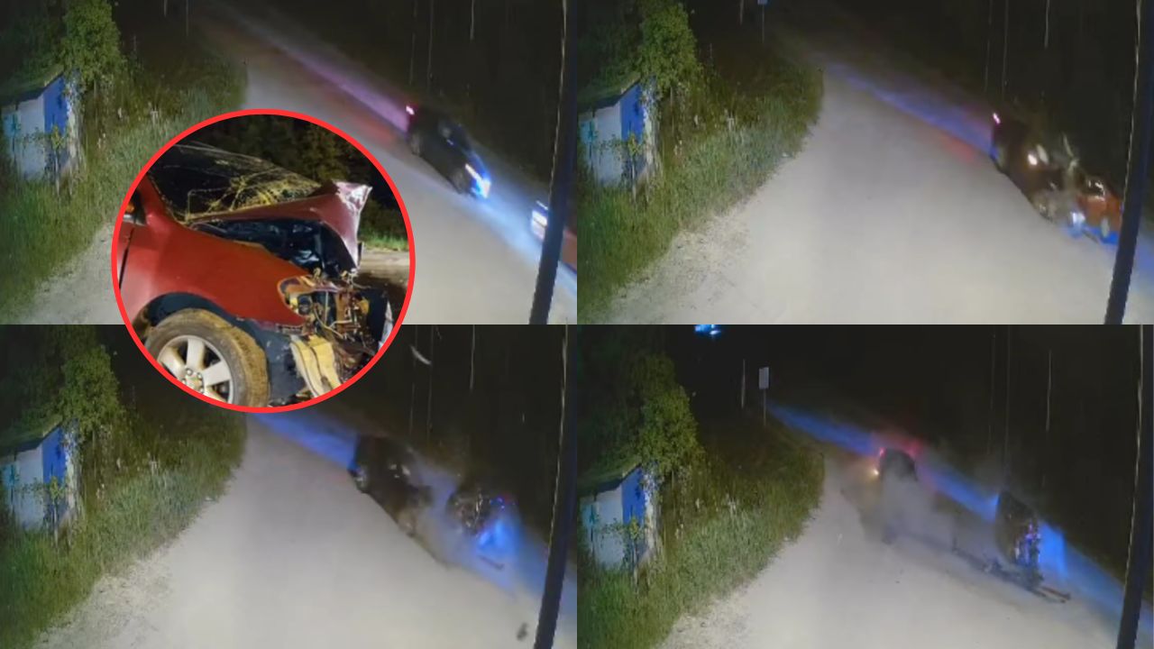 Un muerto y dos heridos en accidente en Santa Rosa de Copán; todo quedó en vídeo