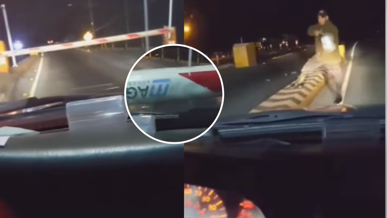 VÍDEO: Guardia le apunta con escopeta a conductor que no quiso pagar peaje en la CA-5