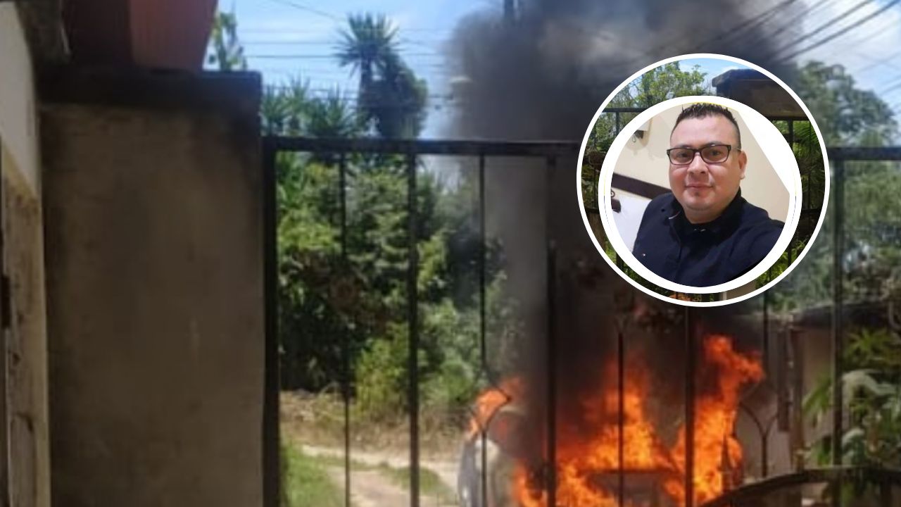 Hondureño hallado calcinado dentro de un vehículo trabajaba en un banco