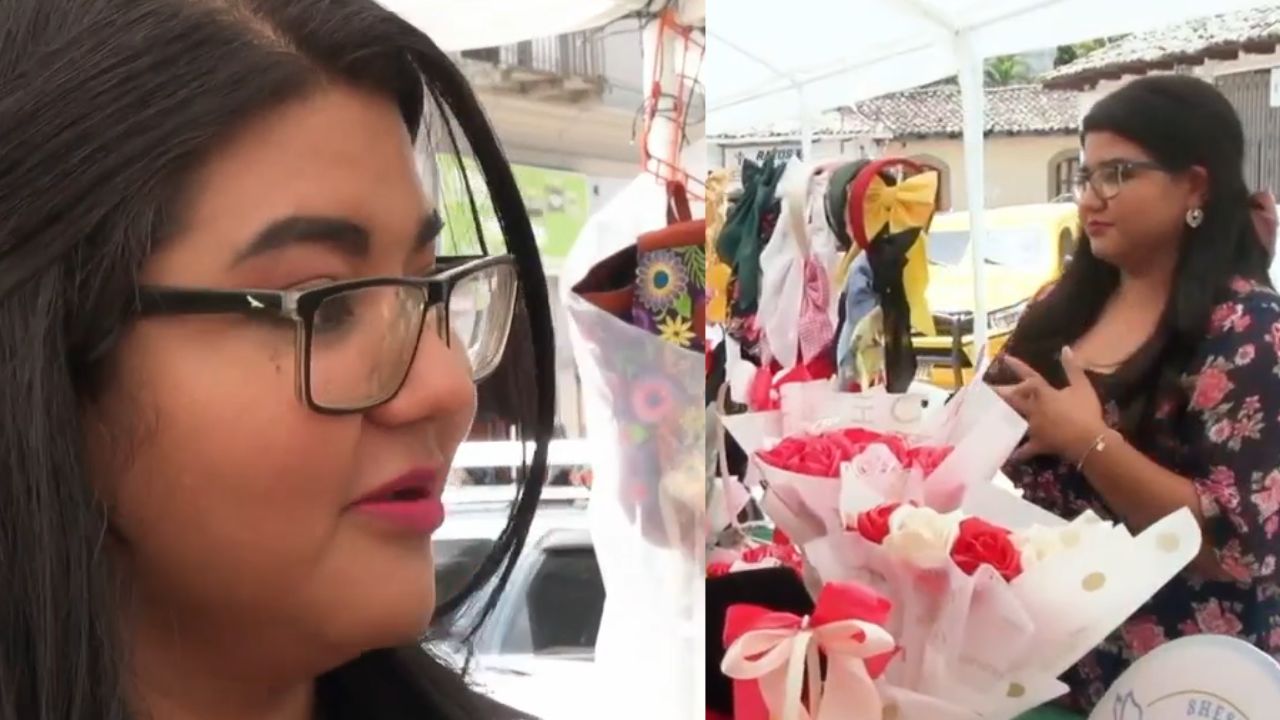 Del consultorio a la creatividad: Psicóloga hondureña emprende con venta de flores artificiales