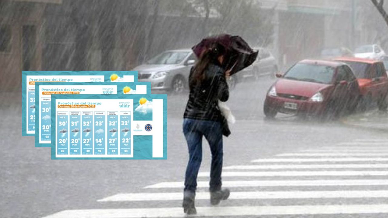Lluvias en casi todo Honduras anuncia Copeco para este domingo