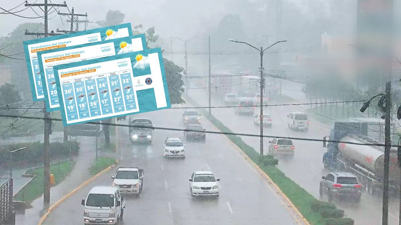 Lluvias y chubascos a tormentas eléctricas pronostica Copeco para este domingo