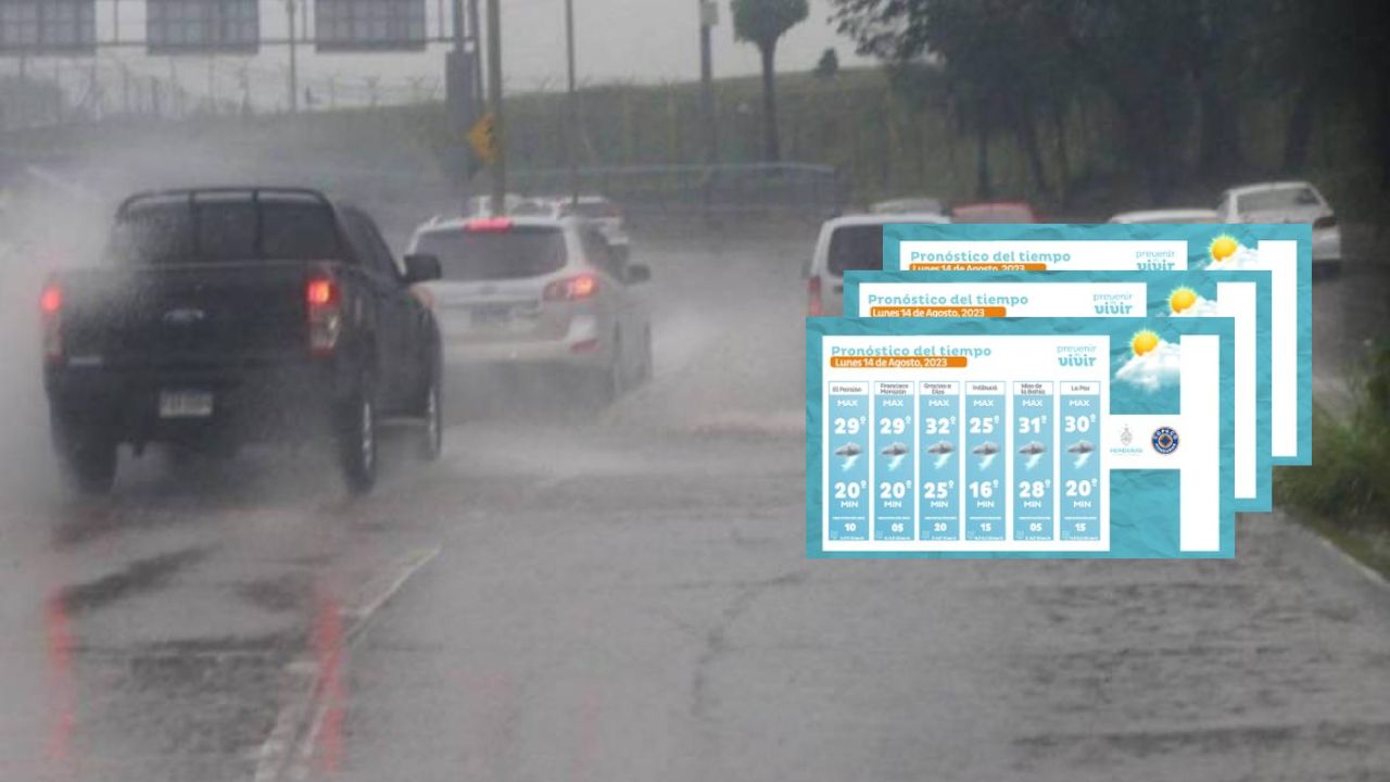 Lluvias y chubascos producto de una vaguada se esperan para este lunes en Honduras