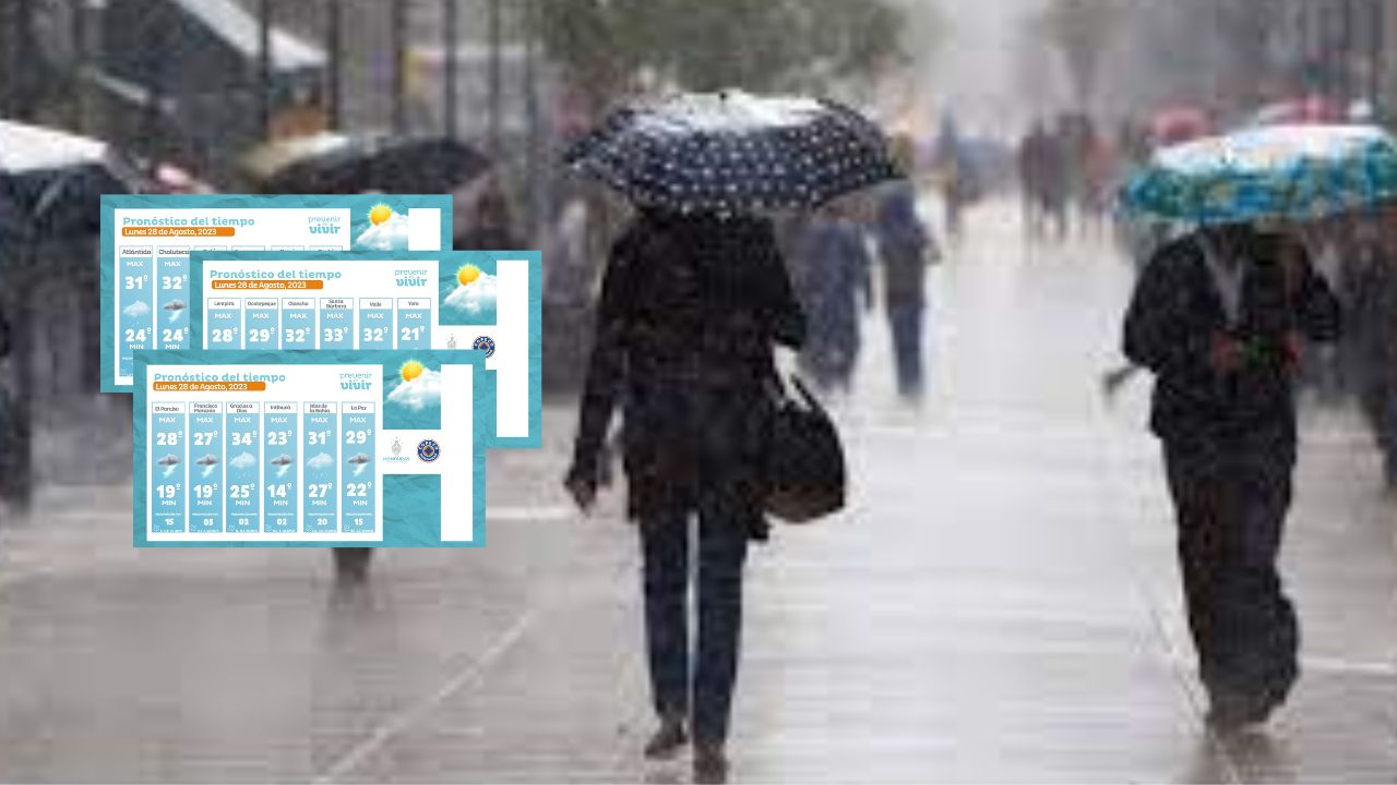 Persisten las lluvias y tormentas este lunes, pronostica Copeco