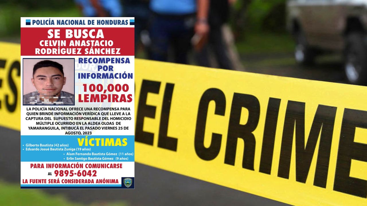 Ofrecen 100 mil lempiras de recompensa por supuesto responsable de masacre en Intibucá