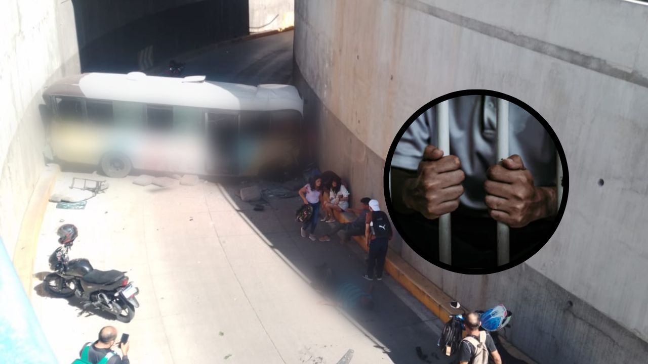 Dictan prisión preventiva contra conductor de bus 'rapidito' accidentado en el Bulevar Suyapa