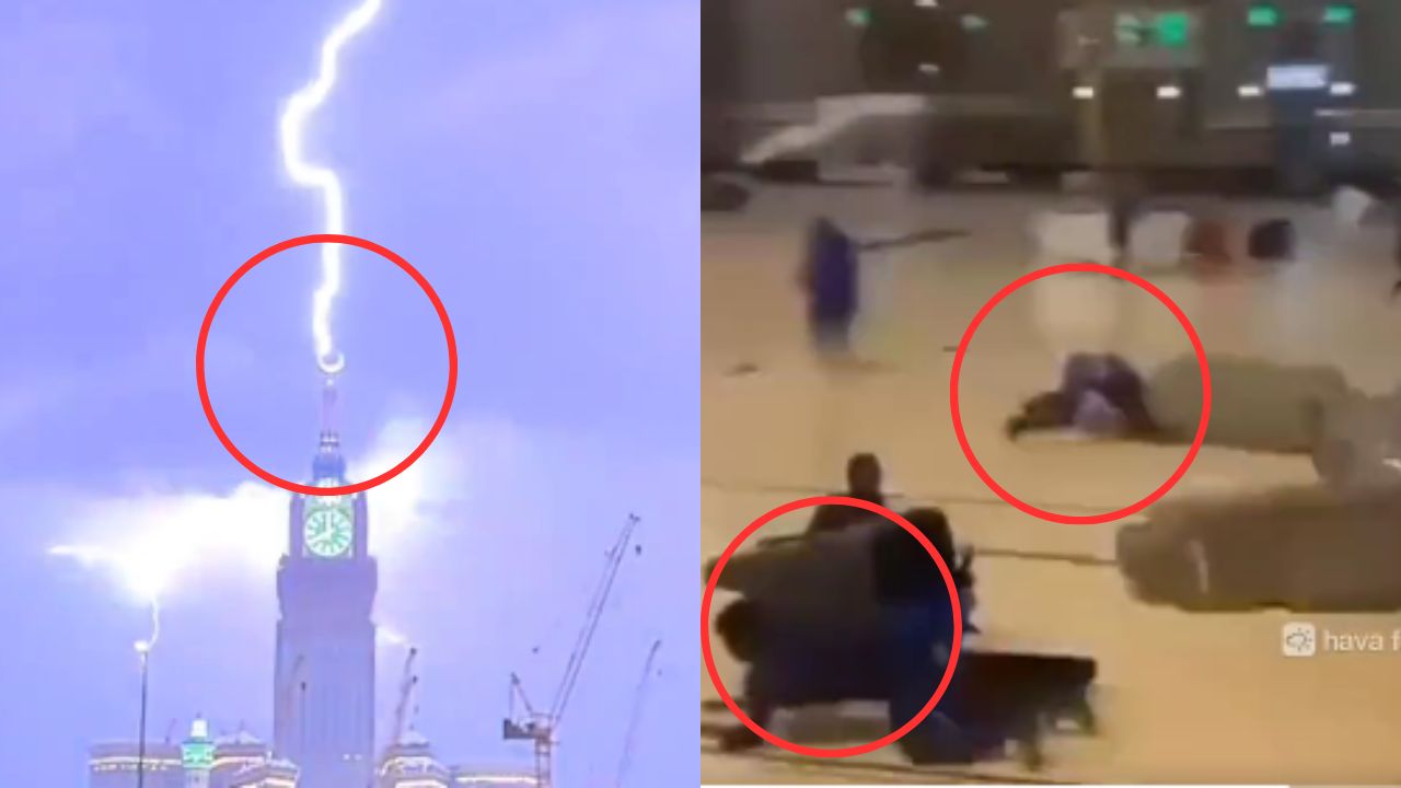 VÍDEO: Temporal en Arabia Saudita  deja rayos, fuertes vientos y destrucción