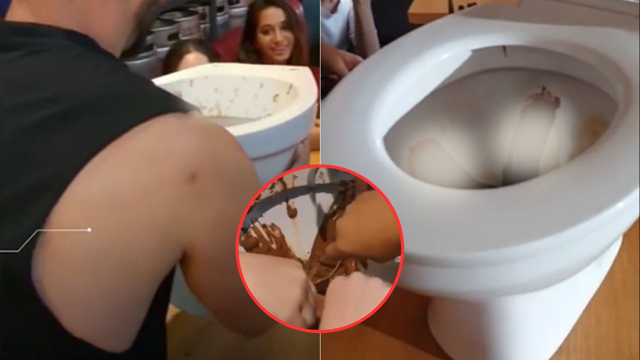 ¿Te atreverías? Restaurante sirve el helado de chocolate en inodoros