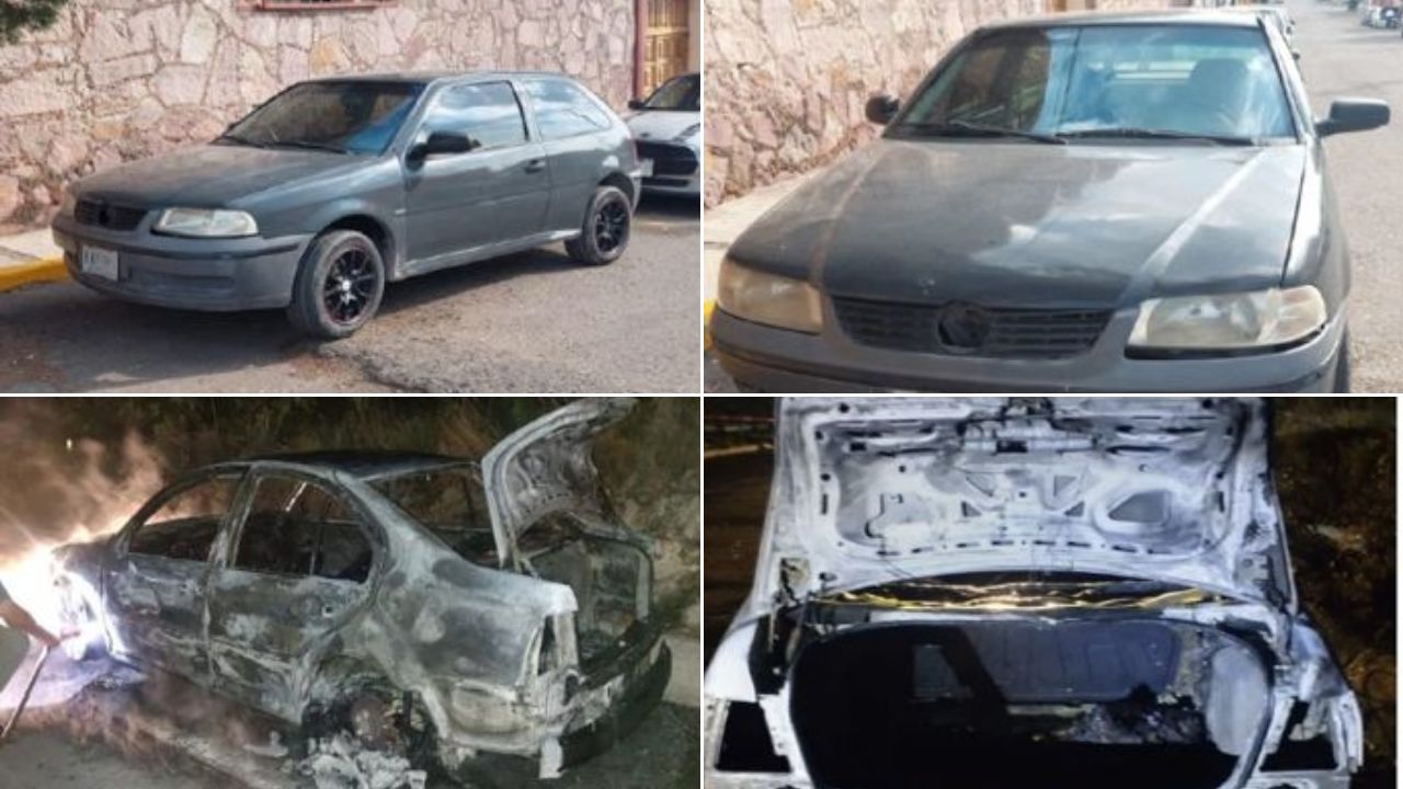 El Pointer (arriba) y el Jetta (abajo), vehículos de los jóvenes que fueron encontrados. Foto: Diseño HRN