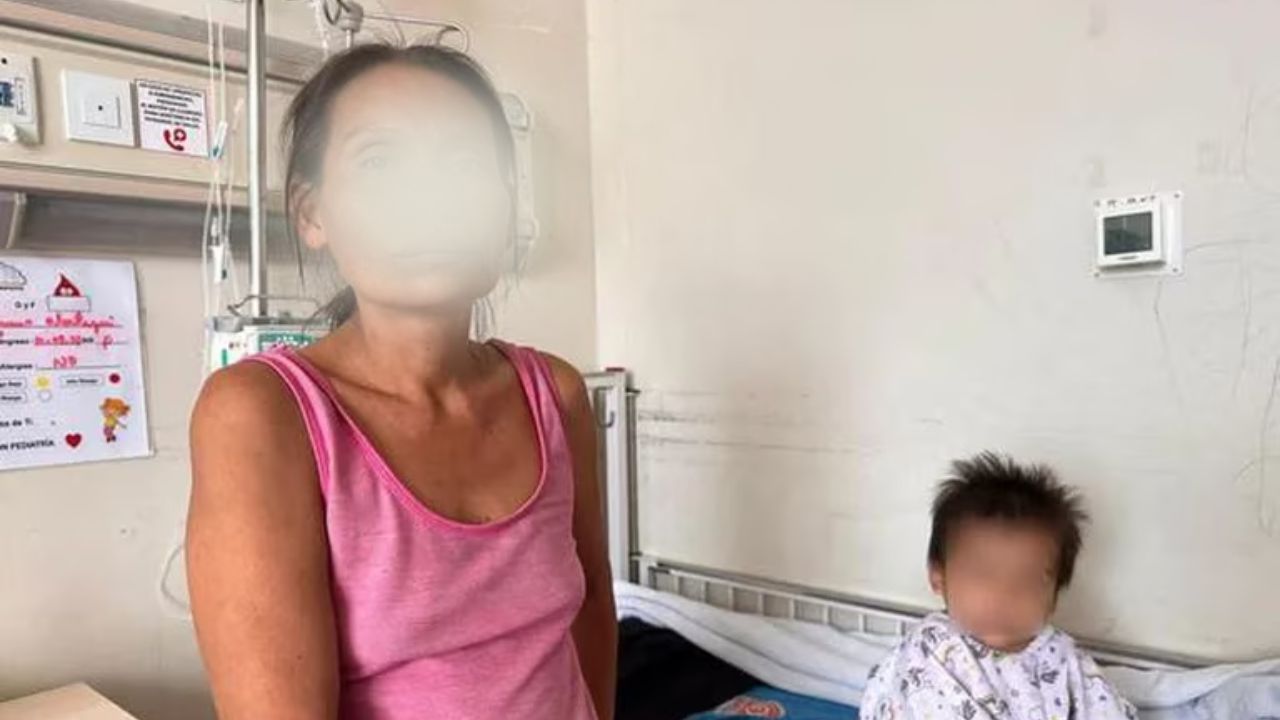 La madre tuvo que llevar al infante a un centro asistencial. Foto: América TV