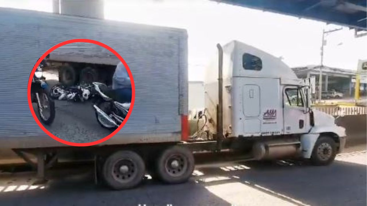 Imagen de Motociclista hondureño se salvó de morir: carro lo impactó y salió volando cerca de furgón en marcha