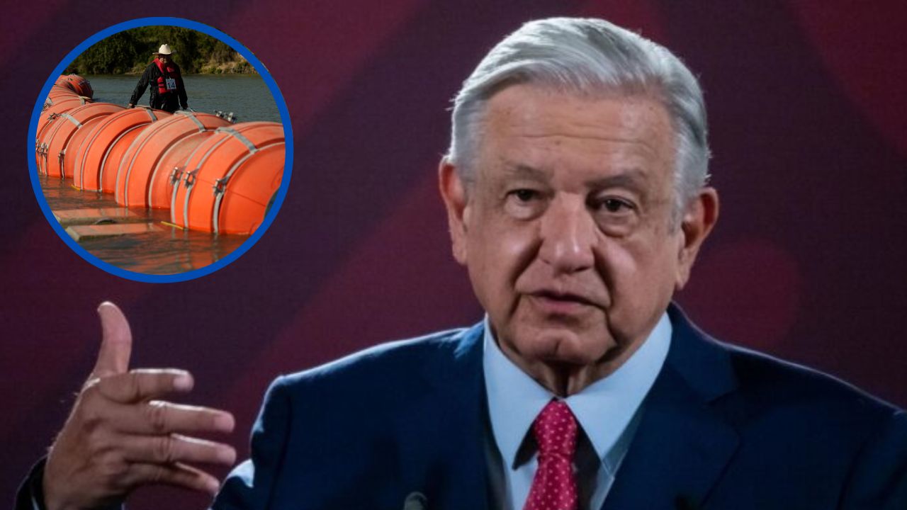 Imagen de López Obrador critica al gobernador de Texas por negarse a retirar las boyas del río Bravo