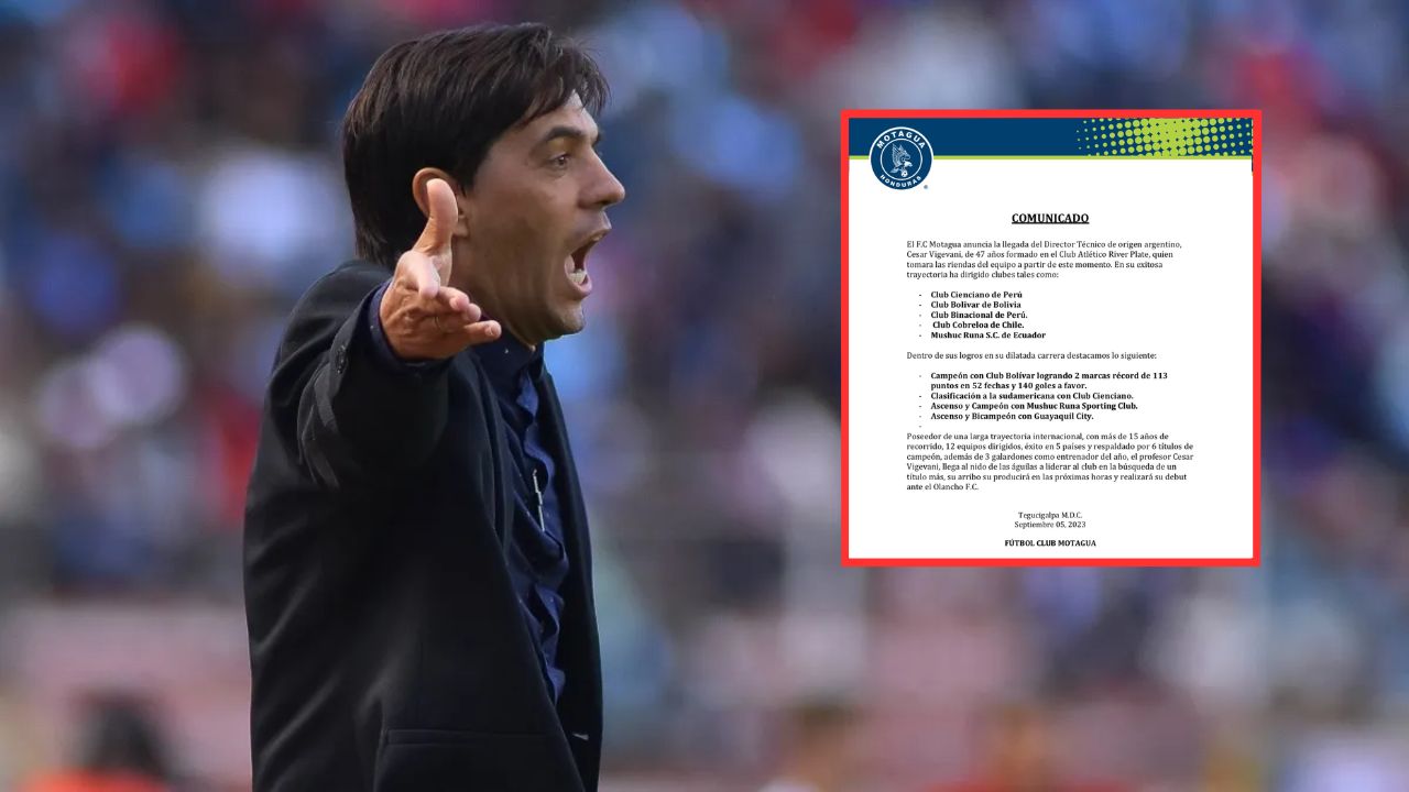 César Vigevani: Motagua anuncia a su nuevo entrenador; tiene una larga experiencia en Sudamérica