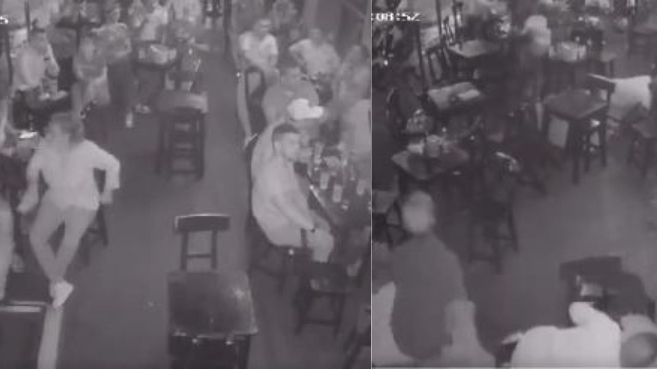 Ladrones llegan a concurrido negocio con arma de fogueo,   dueño defendió a clientela con pistola de verdad