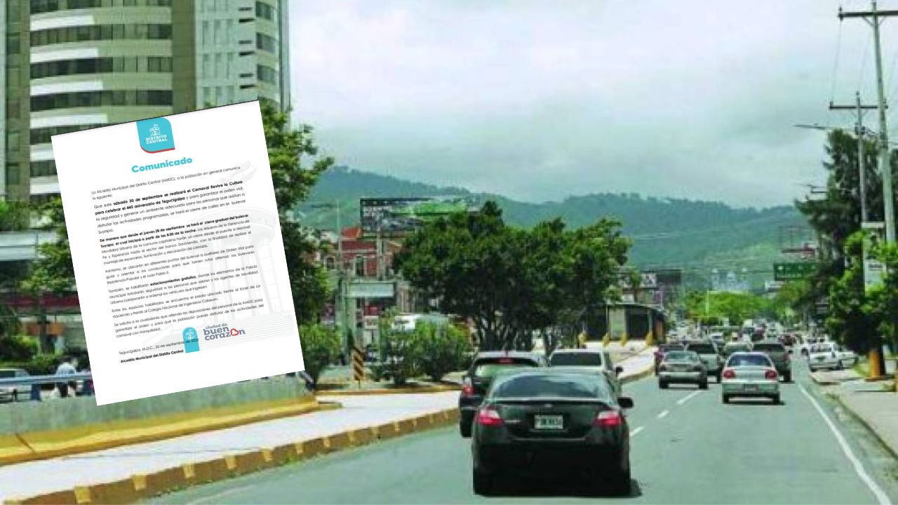 Carnaval de Tegucigalpa: AMDC anuncia cierre de calles con motivo del 445 aniversario de la ciudad